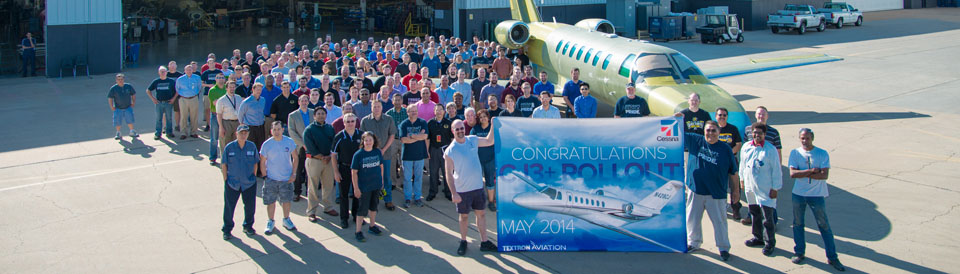 First production Citation CJ3+ rolls off manufacturing line